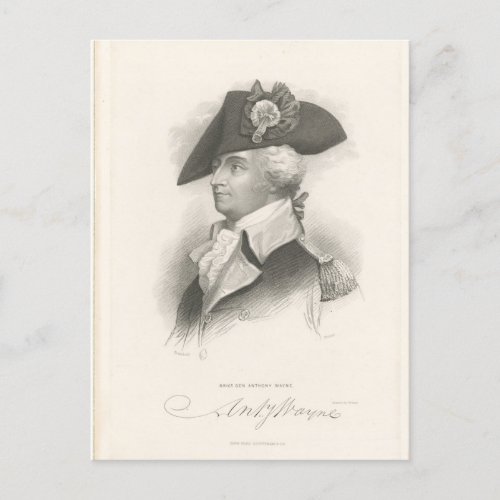 General Anthony Wayne Postcard