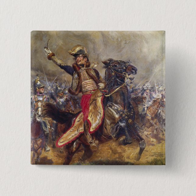 General Antoine-Charles-Louis Lasalle  1912 Pinback Button (Front)