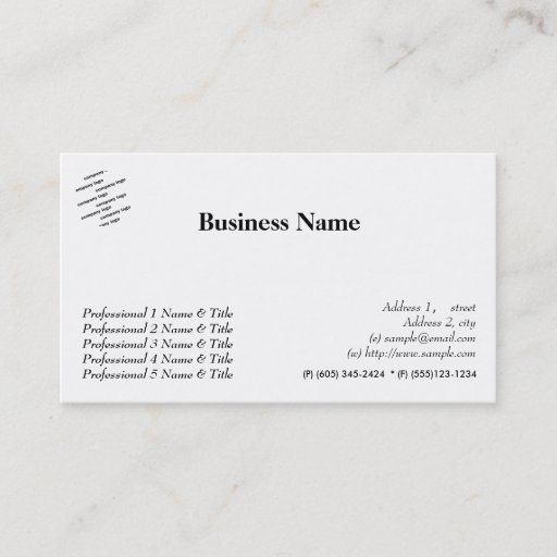 Customizable General appointment business card