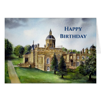 General Birthday Castle Howard Watercolor Painting Cards