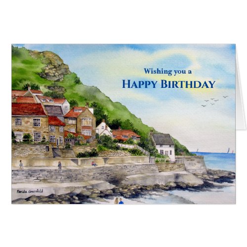 General Birthday Summer in Runswick Bay Watercolor