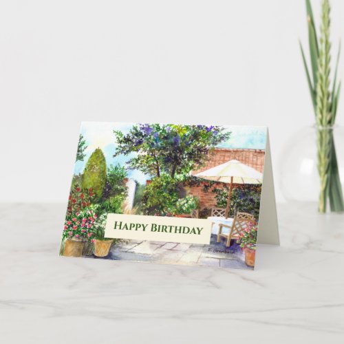 General Birthday Terrace of The Manor House  Card