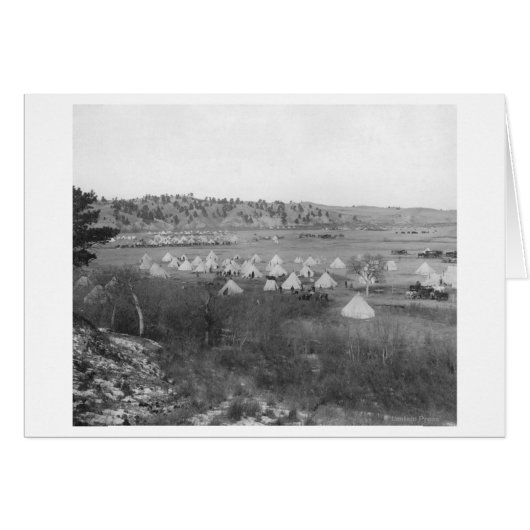 General Brook's Camp near Pine Ridge Cards (Front Horizontal)
