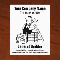 General Builder Cartoon Design Flyer