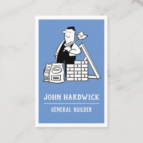 General Builder with Building Materials Business Card