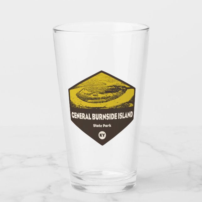 General Burnside Island State Park Kentucky Glass (Front)