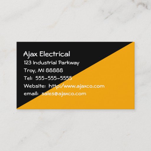 Customizable General Business Card Black and Gold