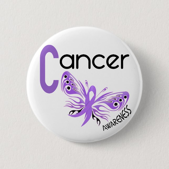 General Cancer BUTTERFLY 3.1 Button (Front)
