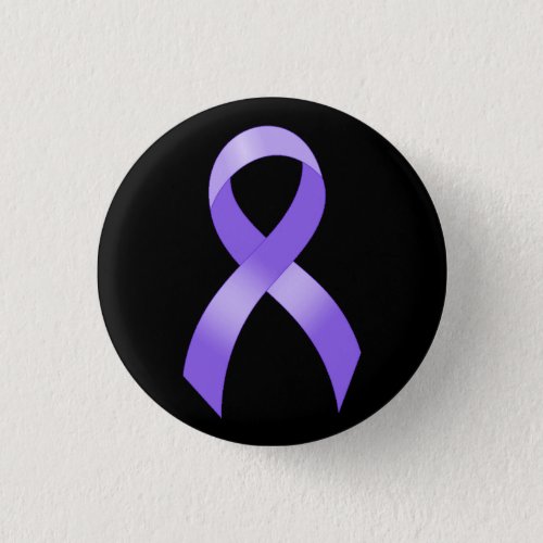 General Cancer _ Lavender Ribbon Pinback Button