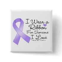 General Cancer Ribbon Someone I Love Button