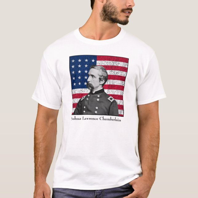 General Chamberlain and The American Flag T-Shirt (Front)