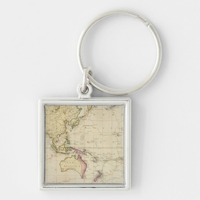General chart historical map keychain (Front)