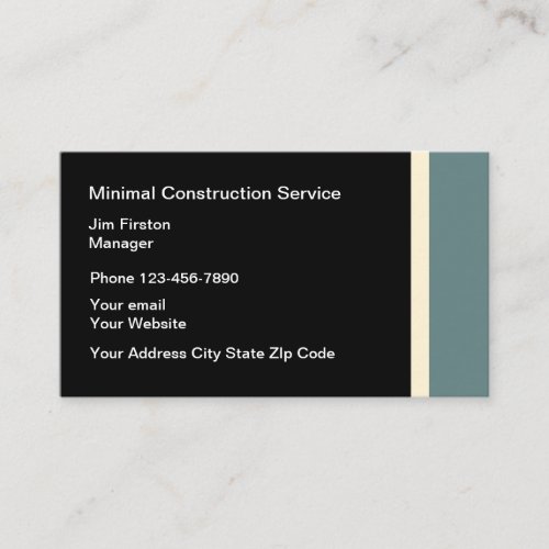 General Construction Services Business Card