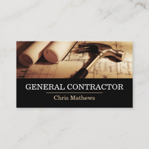 General Contractor Builder Construction Business C Card