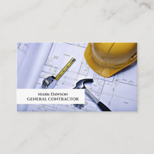 General Contractor Builder Construction Business Card
