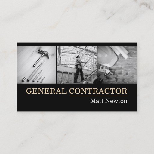 Customizable General Contractor Builder Manager Construction Business Card Templates