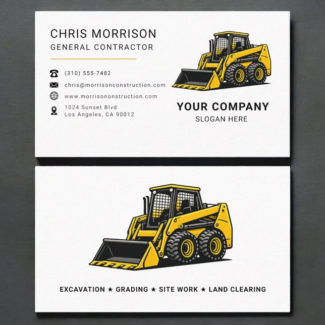 General Contractor Construction Business Card (Creator Uploaded)
