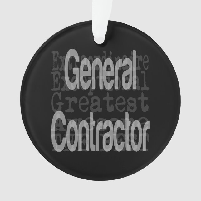 General Contractor Extraordinaire Ornament (Front)