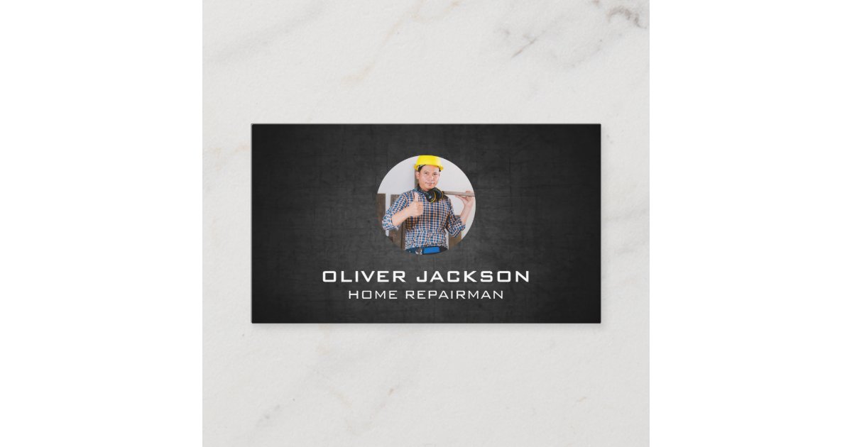 General Contractor | Home Repairman | Construction Business Card | Zazzle