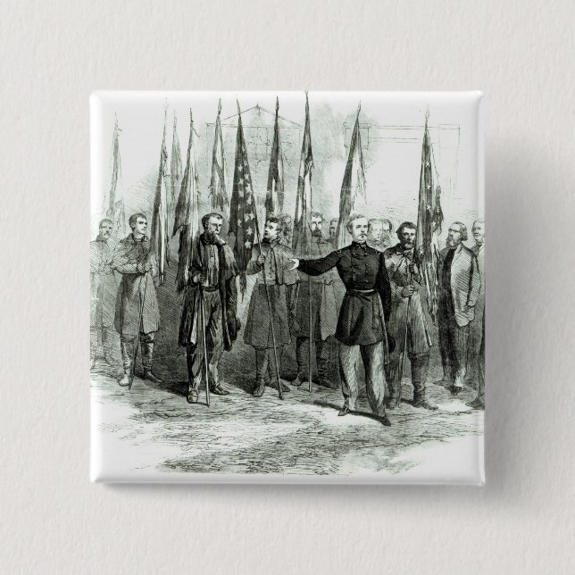 General Custer Button (Front)