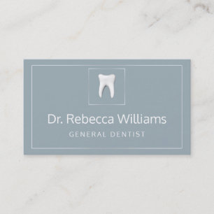 General Dentist Appointment Reminder Business Card