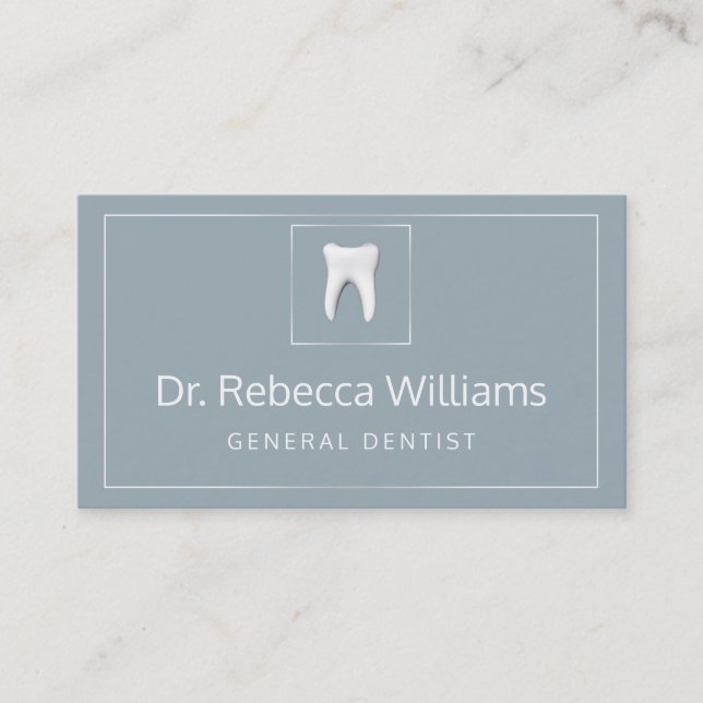 General Dentist Appointment Reminder Business Card (Front)