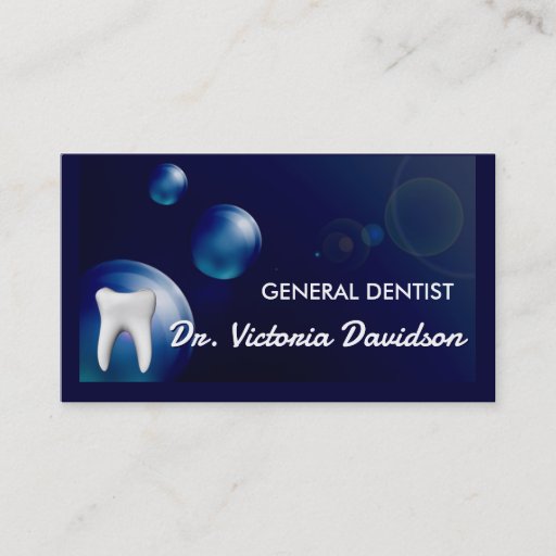 Customizable General Dentist Business Card