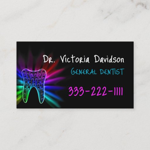 Customizable General Dentist Business Card