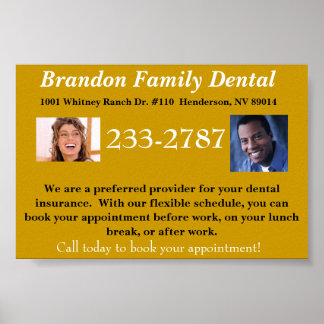 General Dentistry Promotional Poster