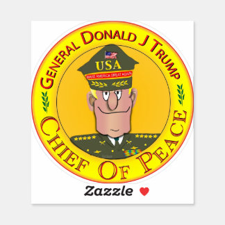 General Donald J Trump Custom-Cut Vinyl Sticker