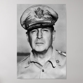 General Douglas MacArthur Portrait Poster