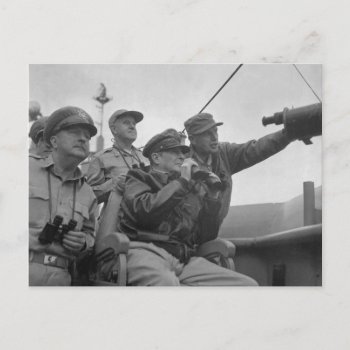 General Douglas Macarthur Shelling Of Inchon Postcard by allphotos at Zazzle