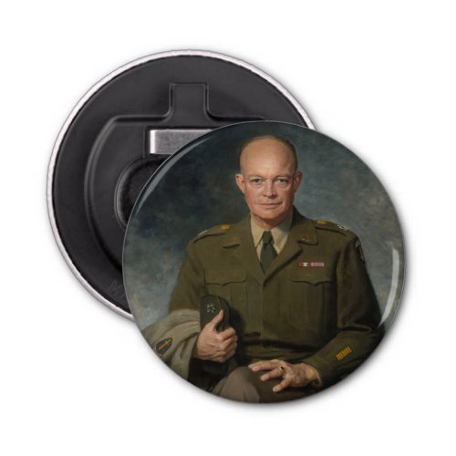 General Dwight Eisenhower 5 Star Painted Portrait Bottle Opener