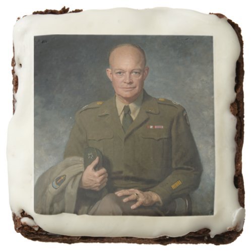 General Dwight Eisenhower 5 Star Painted Portrait Brownie