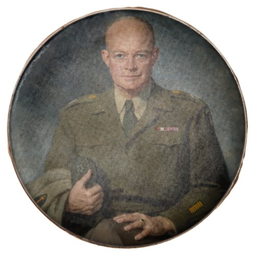 General Dwight Eisenhower 5 Star Painted Portrait Chocolate Covered Oreo