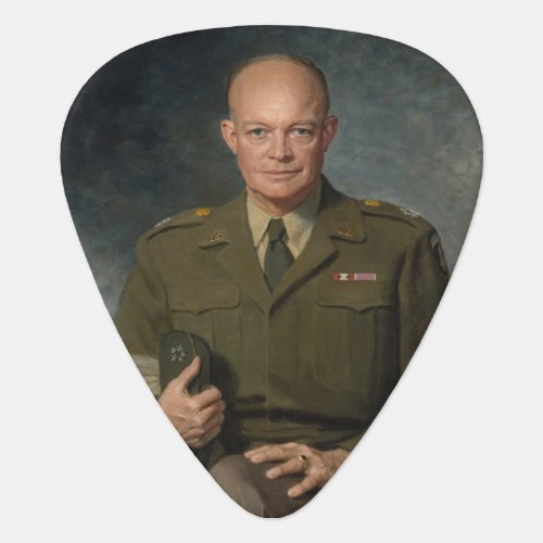 General Dwight Eisenhower 5 Star Painted Portrait Guitar Pick