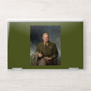 General Dwight Eisenhower 5 Star Painted Portrait HP Laptop Skin