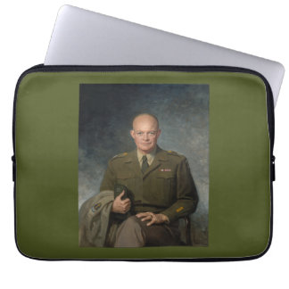 General Dwight Eisenhower 5 Star Painted Portrait Laptop Sleeve