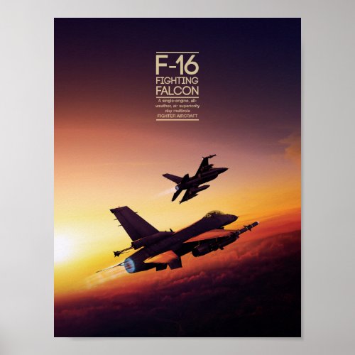 General Dynamics F_16 Fighting Falcon poster