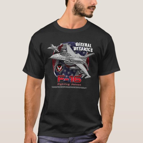General Dynamics F_16 Fighting Falcon  T_Shirt