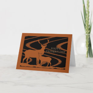 General Father's Day, Deer in Field Card