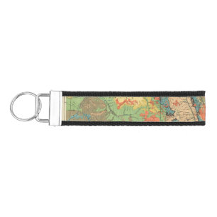 General Geological Map of Colorado Wrist Keychain