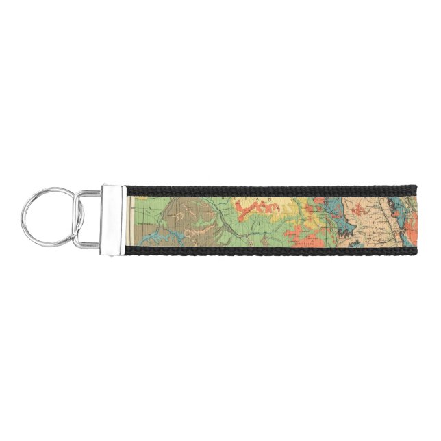General Geological Map of Colorado Wrist Keychain (Keys on Left)