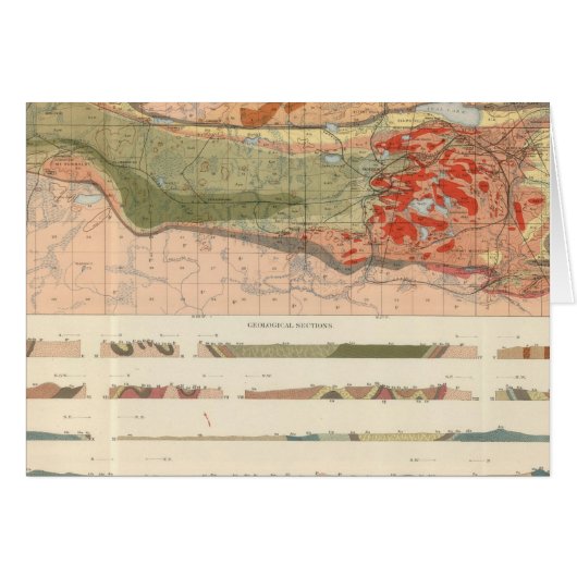 General Geological Map of the Marquette District Cards (Front Horizontal)
