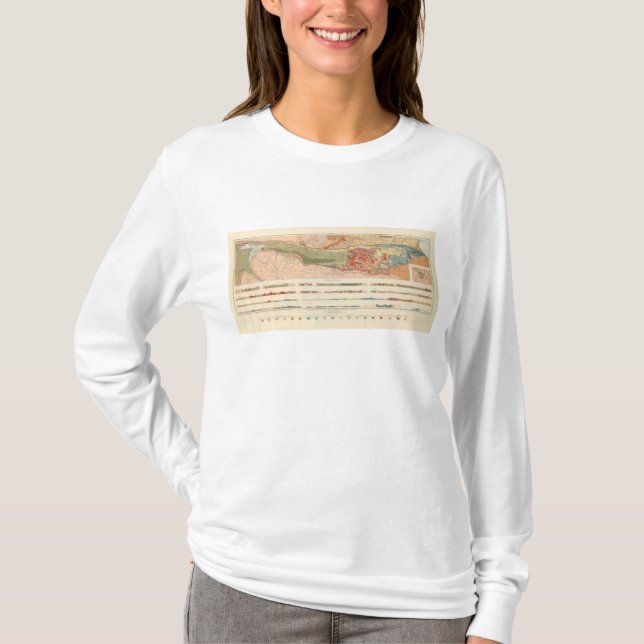 General Geological Map of the Marquette District T-Shirt (Front)