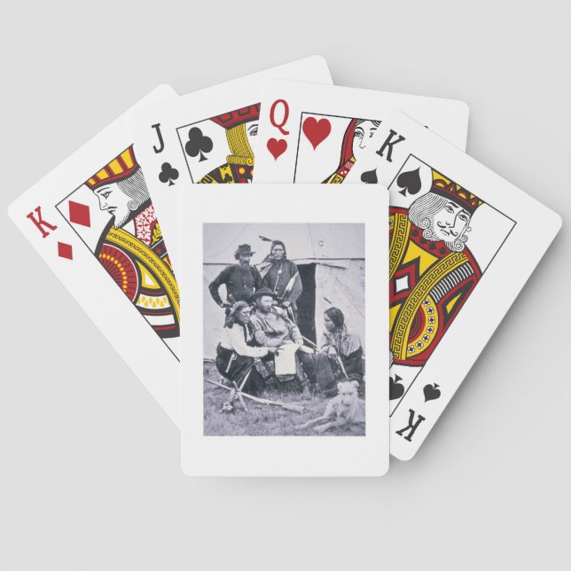 General George A. Custer (1839-76) with his Indian Poker Cards (Back)