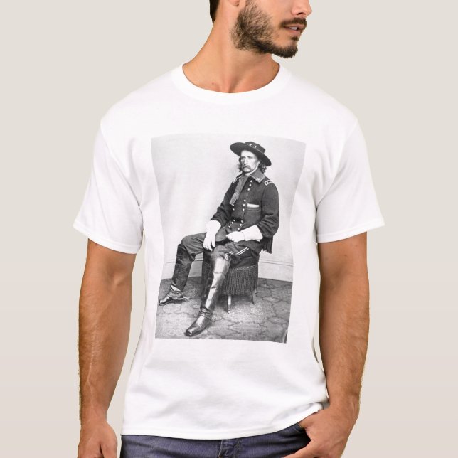 General George A. Custer (b/w photo) T-Shirt (Front)