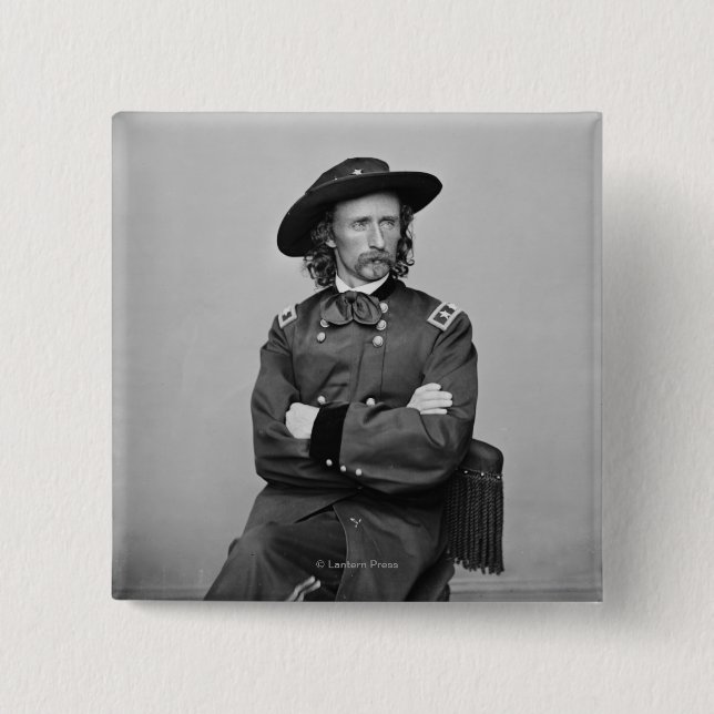 General George Custer 1 Button (Front)