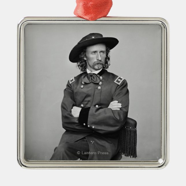 General George Custer 1 Metal Ornament (Front)