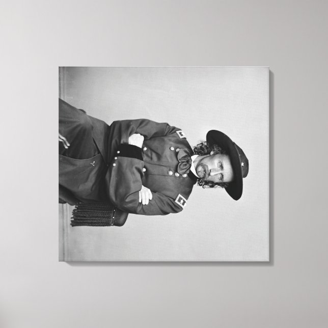 General George Custer  Photograph #1 Canvas Print (Front)